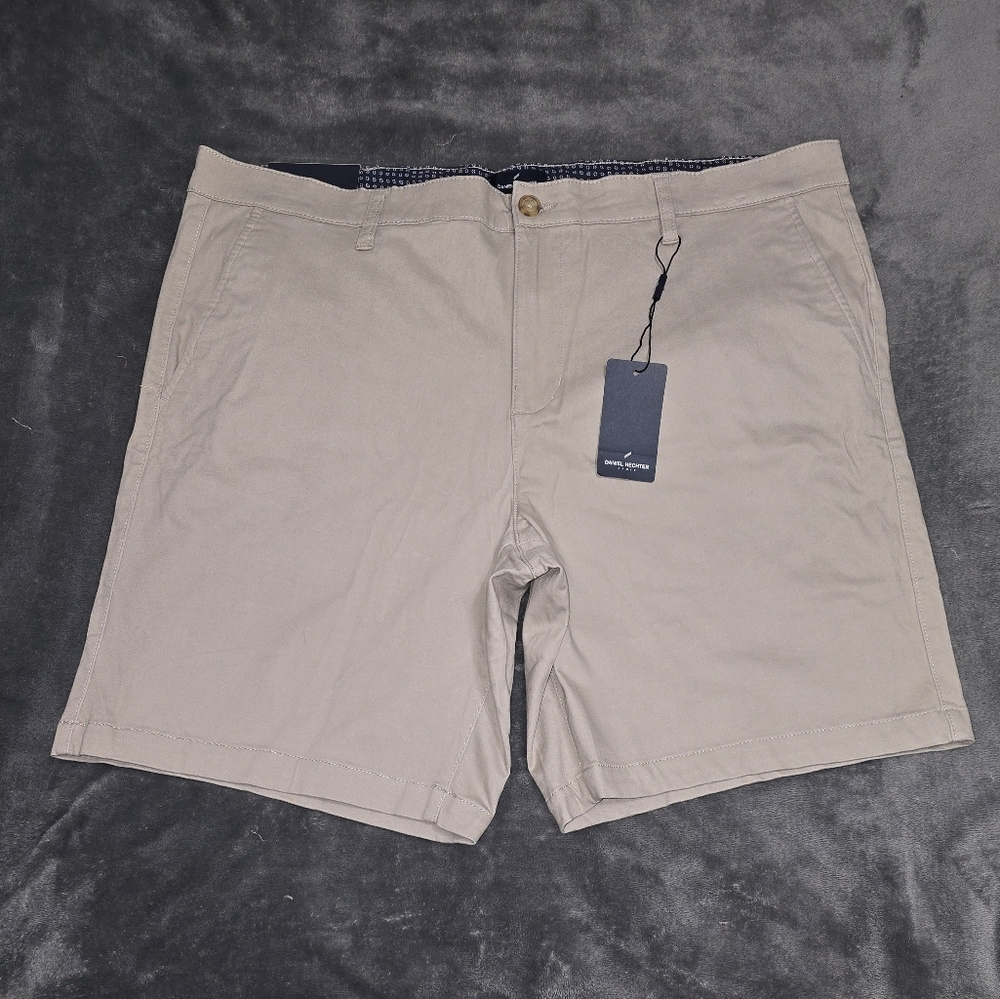 Daniel Hechter Tan Flat Front Shorts